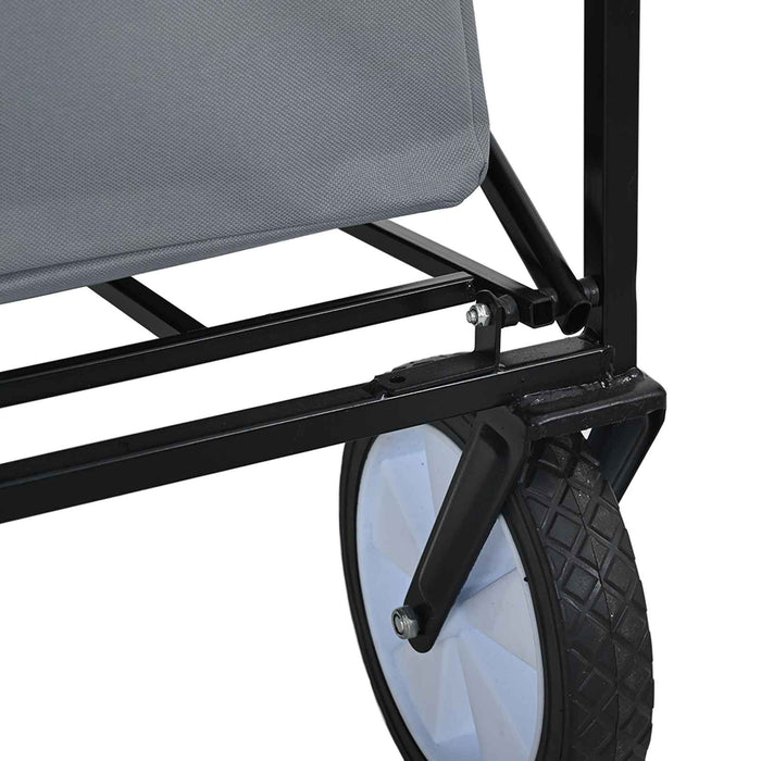 Trolley Manevrabil Pliabil Gri 94 x 53 x 99 cm Tesătură Oxford - WALTI WALTI