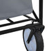 Trolley Manevrabil Pliabil Gri 94 x 53 x 99 cm Tesătură Oxford - WALTI WALTI