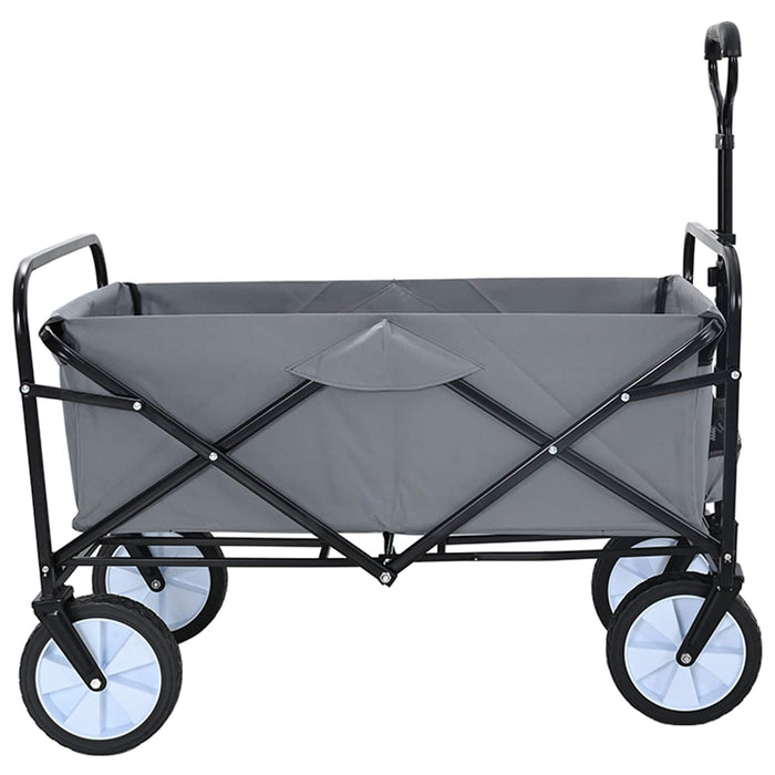 Trolley Manevrabil Pliabil Gri 94 x 53 x 99 cm Tesătură Oxford - WALTI WALTI