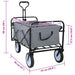 Trolley Manevrabil Pliabil Gri 94 x 53 x 99 cm Tesătură Oxford - WALTI WALTI