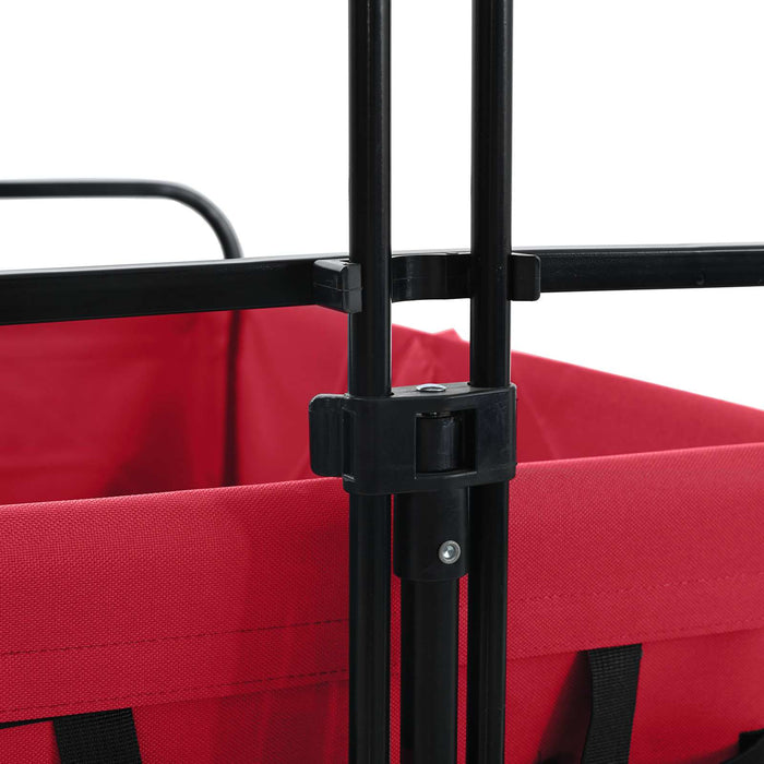Trolley Manevrabil Pliabil Roșu 94 x 53 x 99 cm Tesătură Oxford - WALTI WALTI