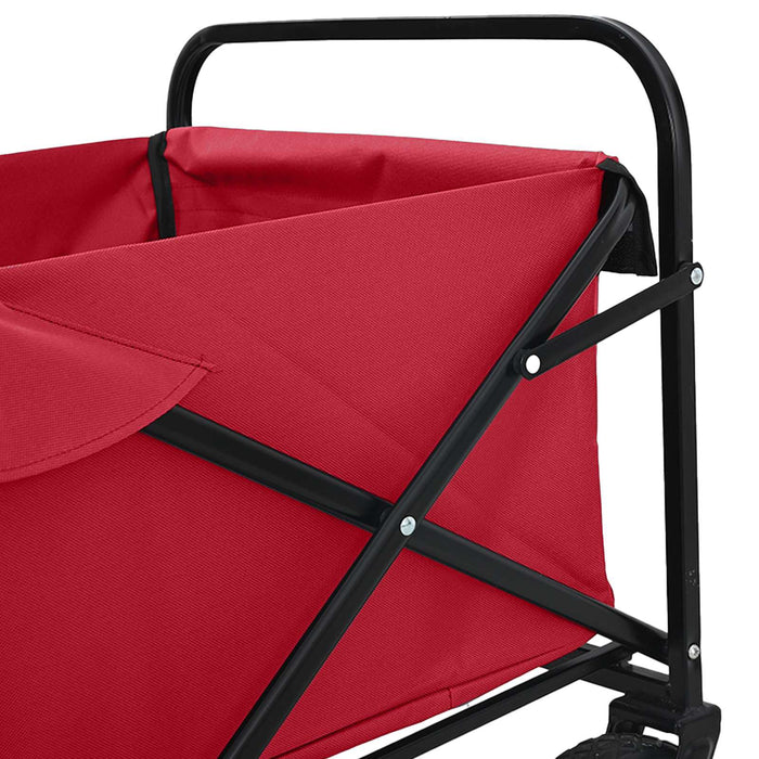 Trolley Manevrabil Pliabil Roșu 94 x 53 x 99 cm Tesătură Oxford - WALTI WALTI