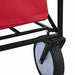 Trolley Manevrabil Pliabil Roșu 94 x 53 x 99 cm Tesătură Oxford - WALTI WALTI