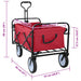 Trolley Manevrabil Pliabil Roșu 94 x 53 x 99 cm Tesătură Oxford - WALTI WALTI