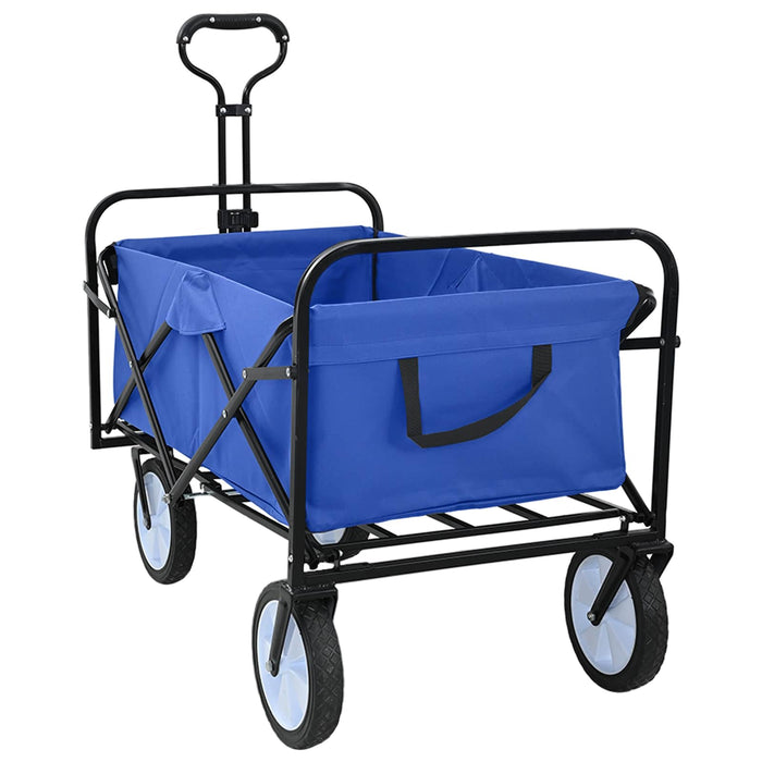 Trolley Manevrabil Pliabil Manual albastru 94 x 53 x 99 cm - WALTI WALTI