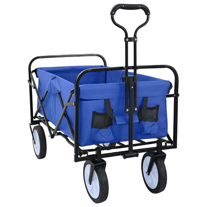 Trolley Manevrabil Pliabil Manual albastru 94 x 53 x 99 cm - WALTI WALTI