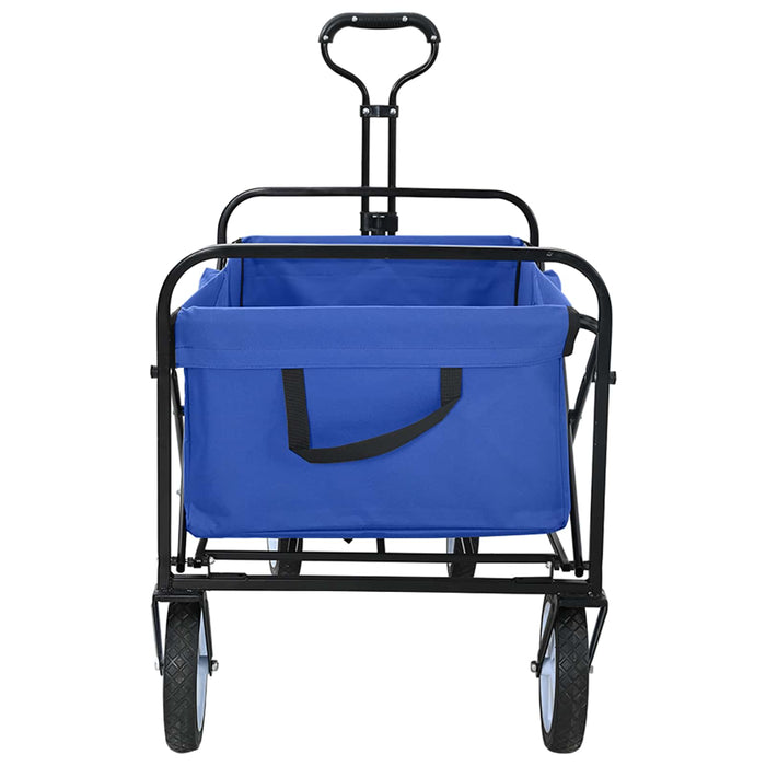 Trolley Manevrabil Pliabil Manual albastru 94 x 53 x 99 cm - WALTI WALTI