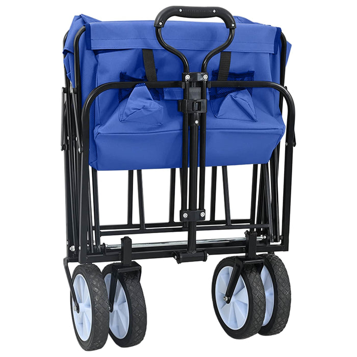 Trolley Manevrabil Pliabil Manual albastru 94 x 53 x 99 cm - WALTI WALTI