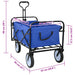 Trolley Manevrabil Pliabil Manual albastru 94 x 53 x 99 cm - WALTI WALTI