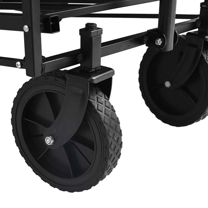Trolley Manevrabil Pliabil Manual Negru 105 x 56.5 x 116 cm - WALTI WALTI