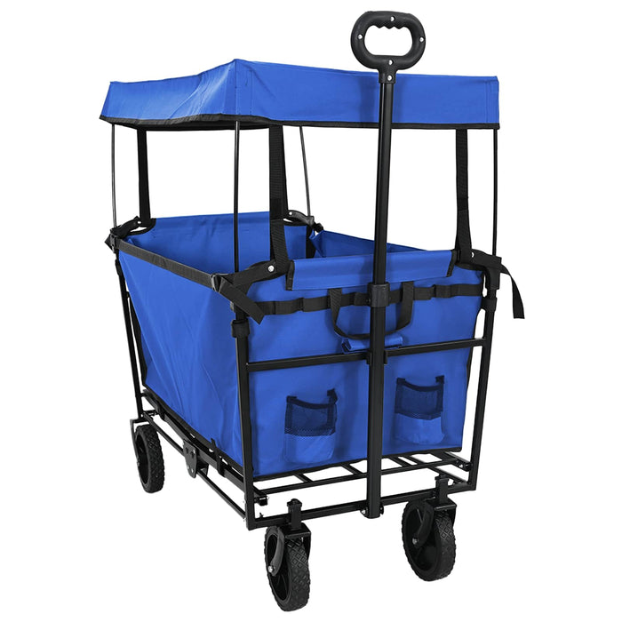 Trolley Manevrabil Pliabil Manual Negru 105 x 56.5 x 116 cm - WALTI WALTI