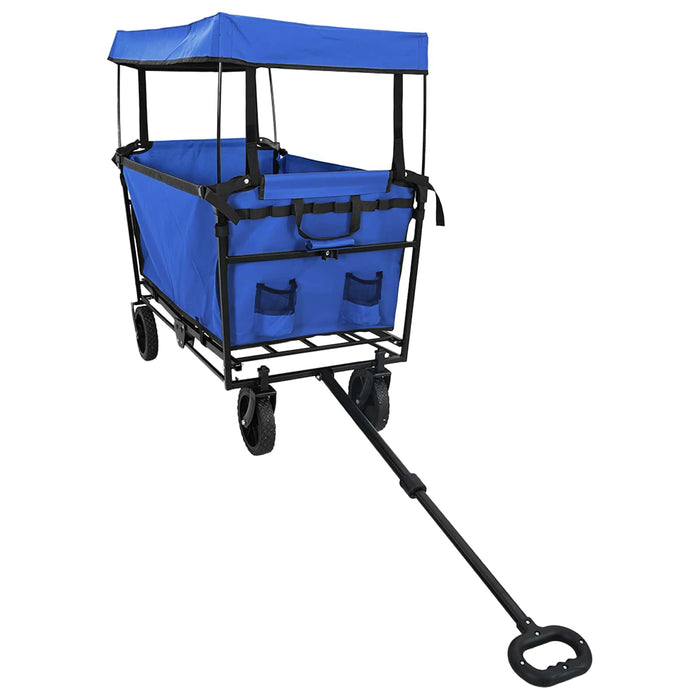 Trolley Manevrabil Pliabil Manual Negru 105 x 56.5 x 116 cm - WALTI WALTI