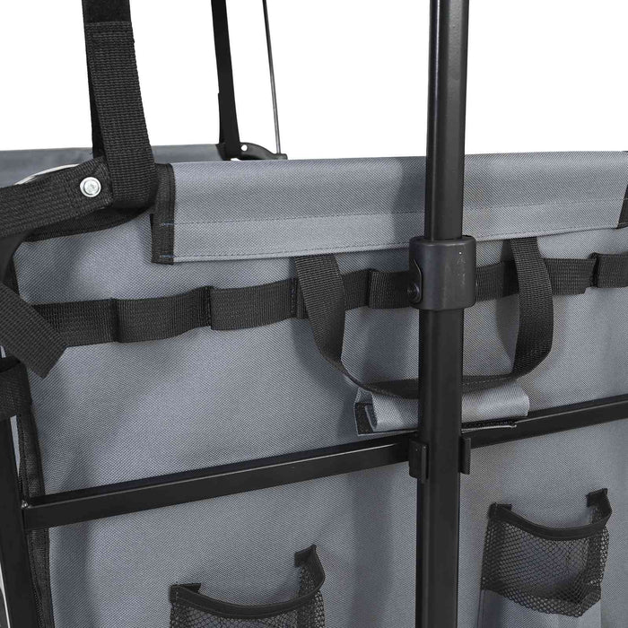 Trolley Manevrabil Pliabil Manual Gri 105 x 56.5 x 116 cm - WALTI WALTI