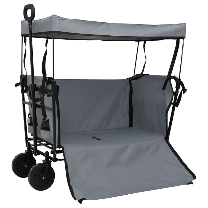 Trolley Manevrabil Pliabil Manual Gri 105 x 56.5 x 116 cm - WALTI WALTI