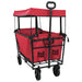 Trolley Manevrabil Pliabil Manual Roșu 105 x 56.5 x 116 cm - WALTI WALTI