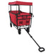 Trolley Manevrabil Pliabil Manual Roșu 105 x 56.5 x 116 cm - WALTI WALTI