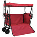 Trolley Manevrabil Pliabil Manual Roșu 105 x 56.5 x 116 cm - WALTI WALTI