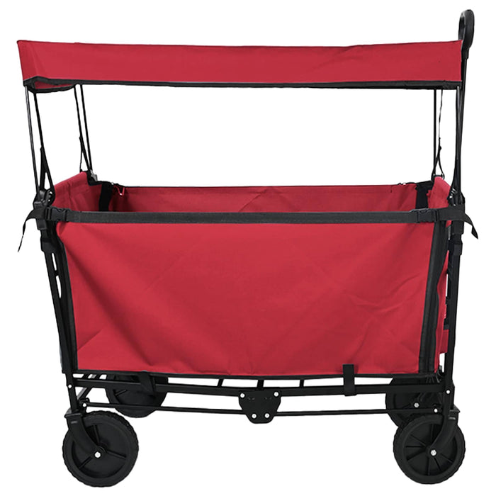 Trolley Manevrabil Pliabil Manual Roșu 105 x 56.5 x 116 cm - WALTI WALTI