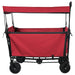 Trolley Manevrabil Pliabil Manual Roșu 105 x 56.5 x 116 cm - WALTI WALTI