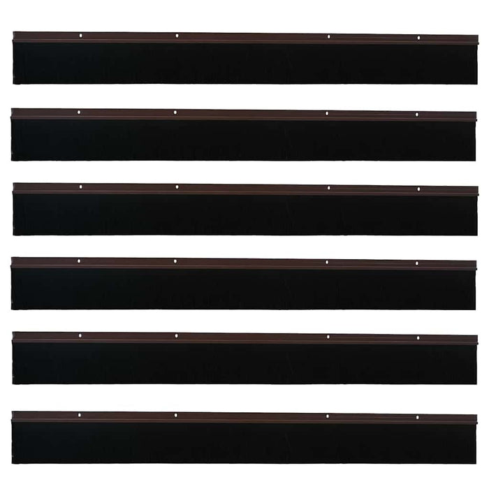 Perdele de ușă cu perii cu montare prin înșurubare 6 pcs Maro - WALTI WALTI