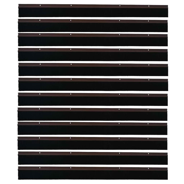 Perdele de ușă cu perii cu montare prin înșurubare 12 pcs Maro - WALTI WALTI