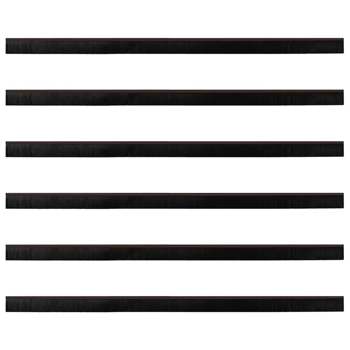 Perdele de ușă cu perii cu montare prin înșurubare 6 pcs Maro - WALTI WALTI