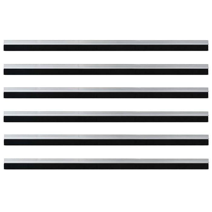 Dopuri pentru uși autoadezive 6 pcs Argintiu 100 cm - WALTI WALTI