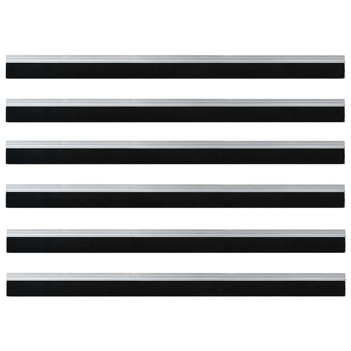 Dopuri pentru uși autoadezive 6 pcs Argintiu 100 cm - WALTI WALTI