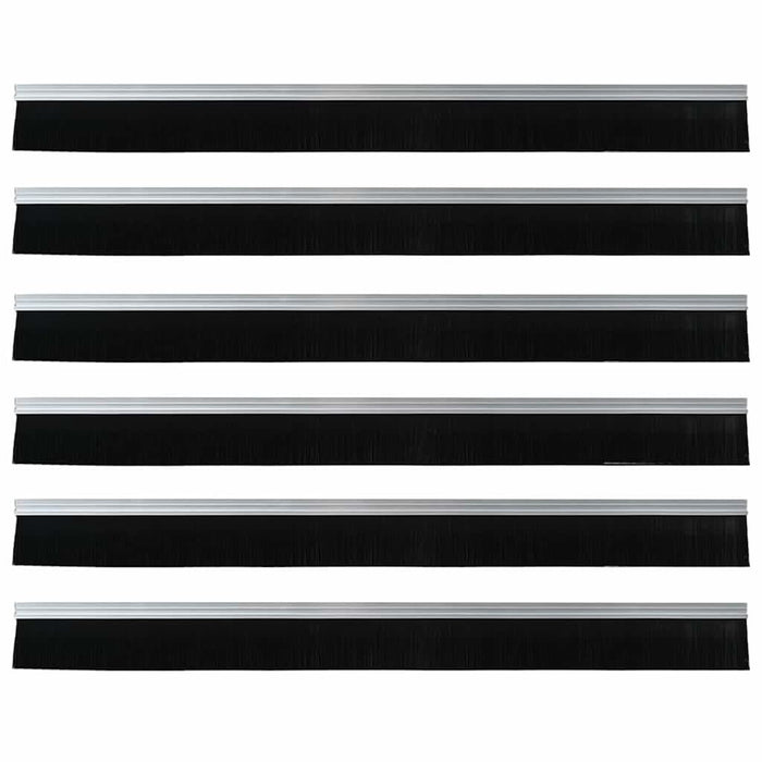 Dopuri pentru uși autoadezive 6 pcs Argintiu 100 cm - WALTI WALTI