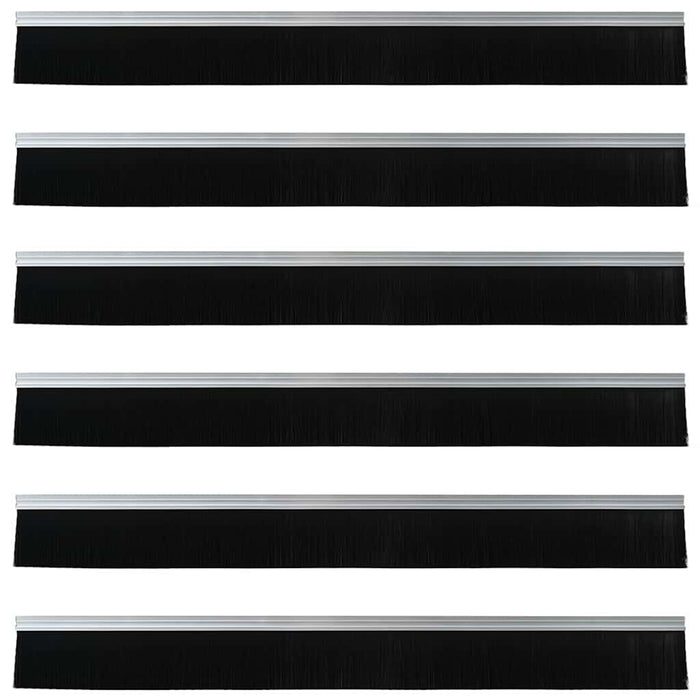 Dopuri pentru uși autoadezive 6 pcs Argintiu 100 cm - WALTI WALTI