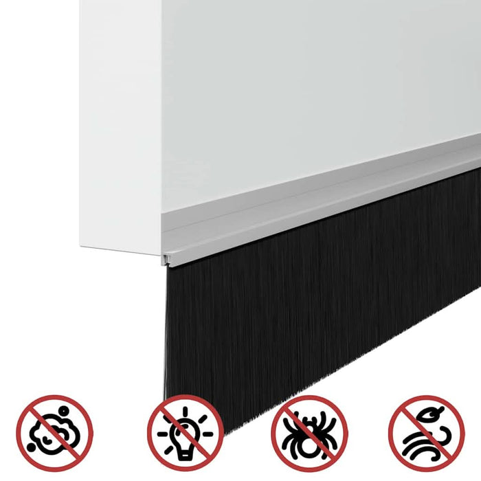Dopuri pentru uși autoadezive 6 pcs Argintiu 100 cm - WALTI WALTI