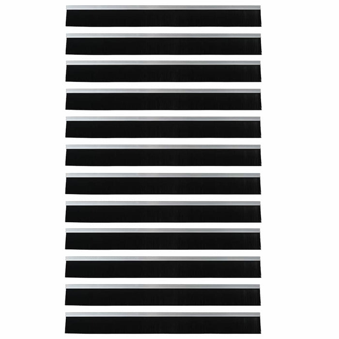 Dopuri pentru uși autoadezive 12 pcs Argintiu 100 cm - WALTI WALTI