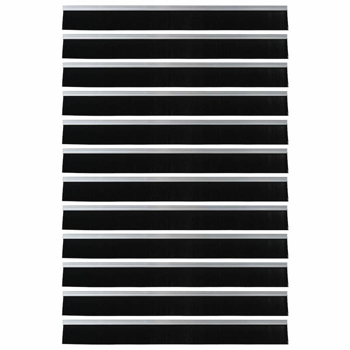 Dopuri pentru uși autoadezive 12 pcs Argintiu 100 cm - WALTI WALTI