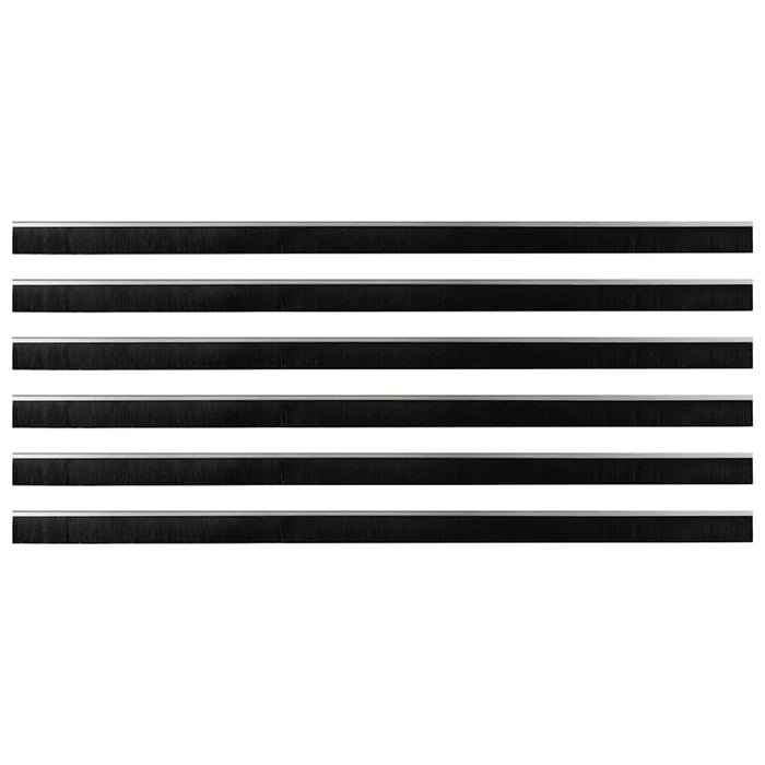 Dopuri pentru uși autoadezive 6 pcs Argintiu 100 cm - WALTI WALTI