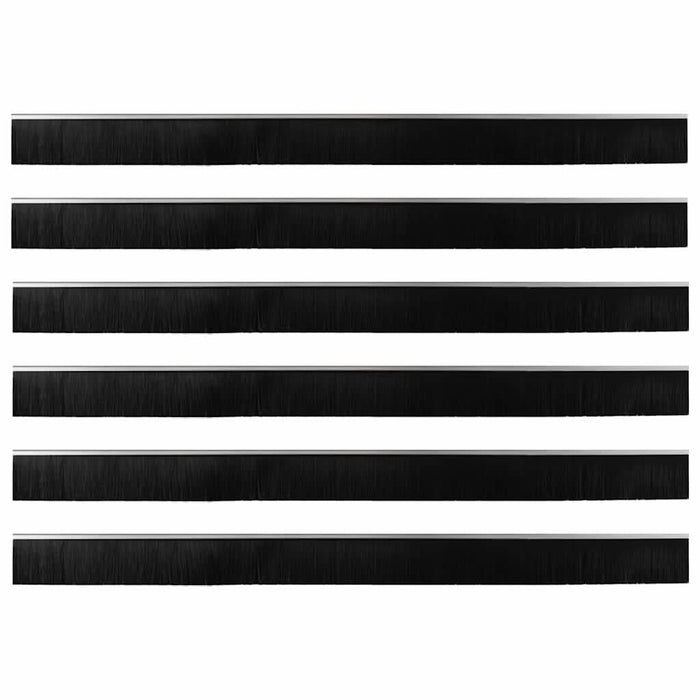 Dopuri pentru uși autoadezive 6 pcs Argintiu 100 cm - WALTI WALTI