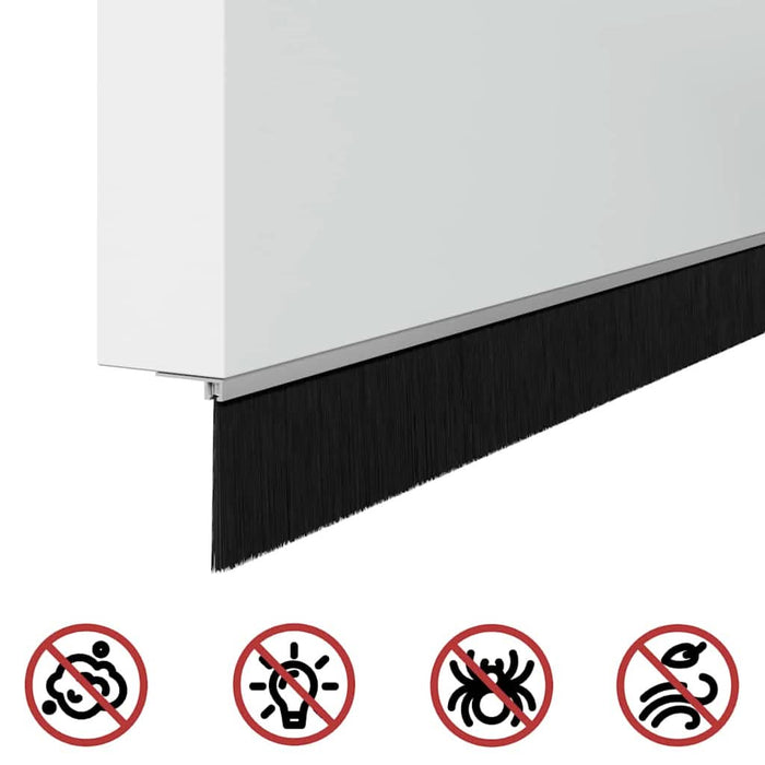 Dopuri pentru uși autoadezive 6 pcs Argintiu 100 cm - WALTI WALTI