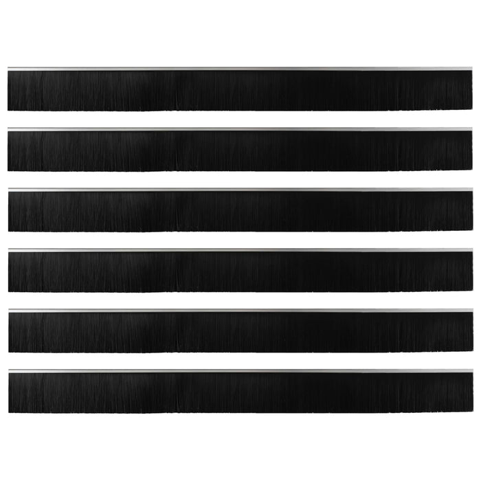 Dopuri pentru uși autoadezive 6 pcs Argintiu 100 cm - WALTI WALTI