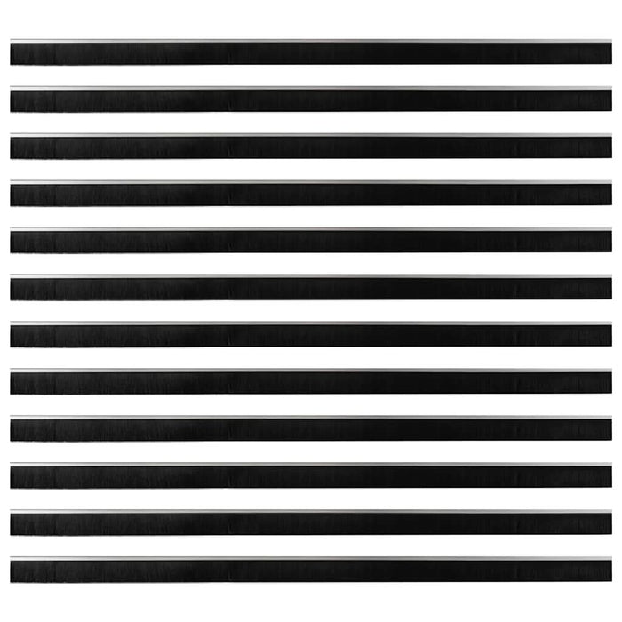 Dopuri pentru uși autoadezive 12 pcs Argintiu 100 cm - WALTI WALTI