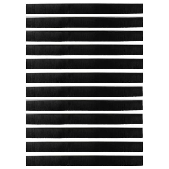 Dopuri pentru uși autoadezive 12 pcs Argintiu 100 cm - WALTI WALTI