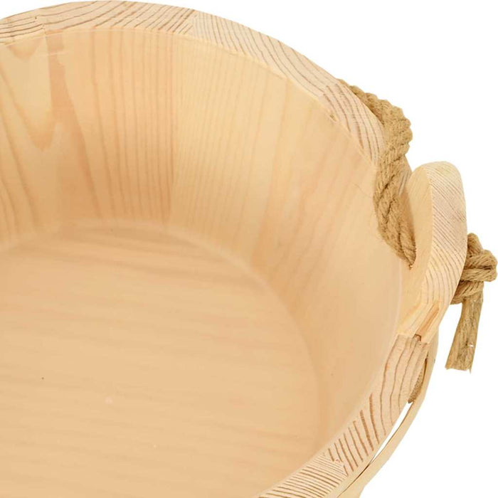 Căldare pentru Sauna 2 pcs Maro Lemn de pin solid și cânepă - WALTI WALTI
