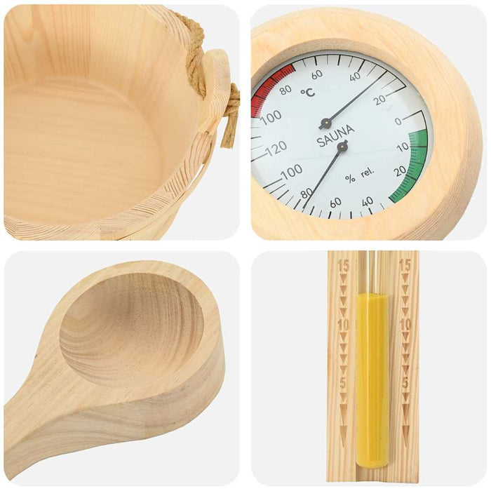Set de accesorii pentru saună 4 pcs Maro - WALTI WALTI