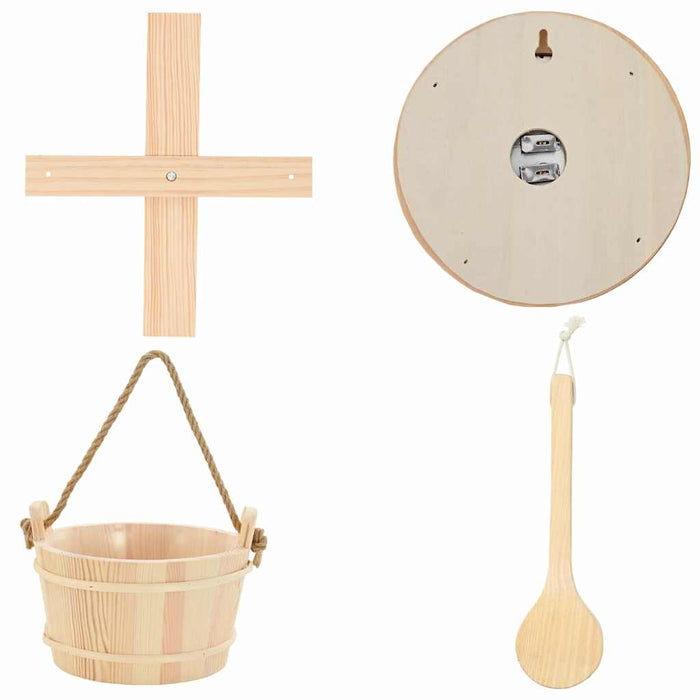Set de accesorii pentru saună 4 pcs Maro - WALTI WALTI