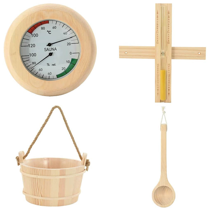 Set de accesorii pentru saună 4 pcs Maro - WALTI WALTI