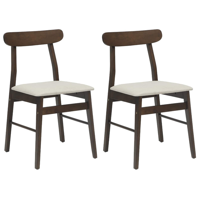 Scaun de sufragerie 2 pcs Maro deschis și deschis - WALTI WALTI