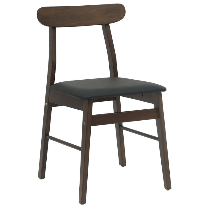 Scaun de sufragerie 2 pcs Maro deschis și negru - WALTI WALTI