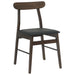 Scaun de sufragerie 2 pcs Maro deschis și negru - WALTI WALTI