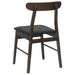 Scaun de sufragerie 2 pcs Maro deschis și negru - WALTI WALTI