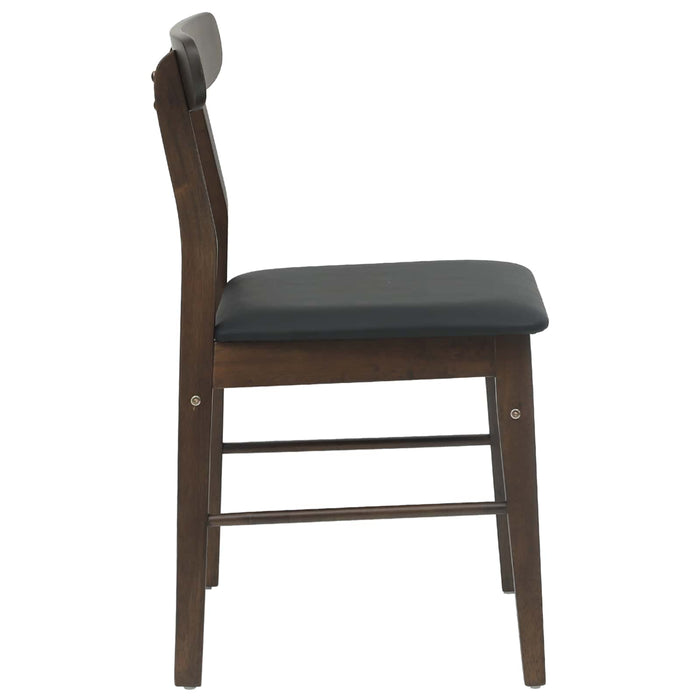 Scaun de sufragerie 2 pcs Maro deschis și negru - WALTI WALTI
