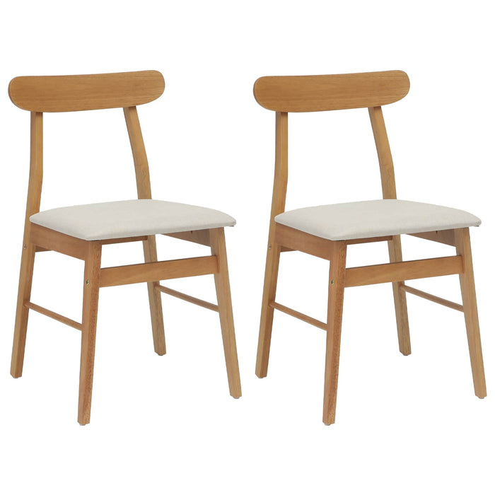 Scaun de sufragerie 2 pcs Natural și deschis - WALTI WALTI