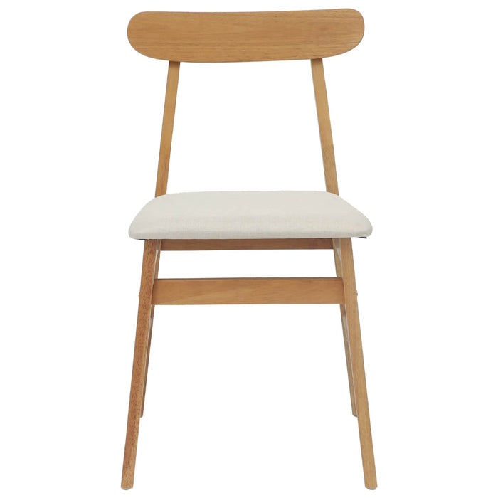Scaun de sufragerie 2 pcs Natural și deschis - WALTI WALTI